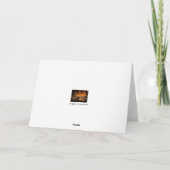 カウボーイおよび女性のカーボーイの乗馬の結婚式のお祝い カード (裏面)