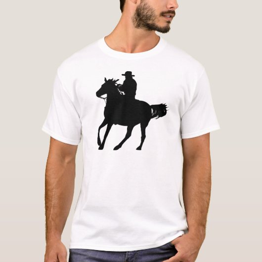 カウボーイおよび彼の馬 Tシャツ (正面)