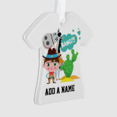 カウボーイおよび馬 オーナメント (正面)