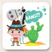 カウボーイおよび馬 コースター (正面)