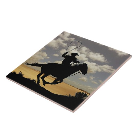 カウボーイおよび馬 タイル (側面)