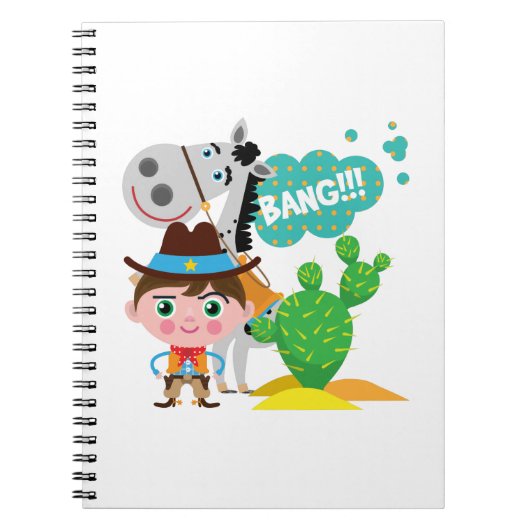 カウボーイおよび馬 ノートブック (正面)