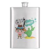 カウボーイおよび馬 フラスク (正面)