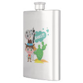 カウボーイおよび馬 フラスク (左)