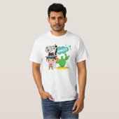 カウボーイおよび馬 Tシャツ (正面フル)