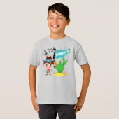 カウボーイおよび馬 Tシャツ (正面フル)