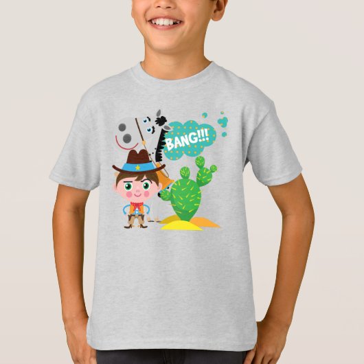 カウボーイおよび馬 Tシャツ (正面)