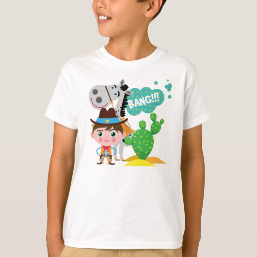 カウボーイおよび馬 Tシャツ (正面)