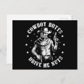 カウボーイお尻ドライブ私のナッツカウボーイズゲイヴィンテージ ポストカード