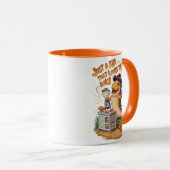 カウボーイお洒落ハットの魚がミキサーを巻く マグカップ (正面右)