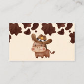 カウボーイかわいいベビー馬の洋書依頼 エンクロージャーカード (裏面)