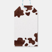 カウボーイかわいいベビー馬の西ベビーシャワーの好意 ギフトタグ (裏面)