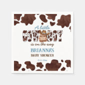 カウボーイかわいいベビー馬西ベビーシャワー印刷 スタンダードカクテルナプキン (正面)