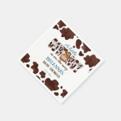 カウボーイかわいいベビー馬西ベビーシャワー印刷 スタンダードカクテルナプキン (角)