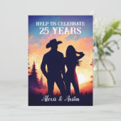 カウボーイかわいらしと女性のカーボーイ25周年記念 招待状 (スタンド正面)