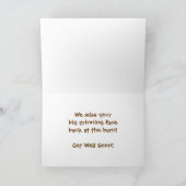 カウボーイが快調 – 西洋の病気とけがの支援 カード (内部)