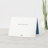 カウボーイが教会に乗るクリスマスカード シーズンカード (裏面)