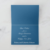 カウボーイが教会に乗るクリスマスカード シーズンカード (内部)