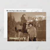 カウボーイさん、こんにちは！ ポストカード (正面/裏面)