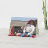 カウボーイじいちゃん誕生日 – ウェスタン カード (正面)