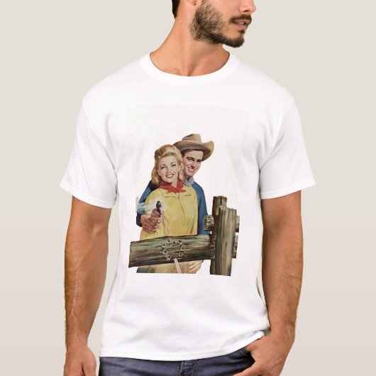 カウボーイで囲われる Tシャツ (正面)