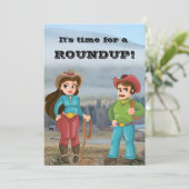 カウボーイとカウガールのパーティー仲間募集 招待状 (スタンド正面)