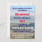 カウボーイとカウガールのパーティー仲間募集 招待状 (裏面)