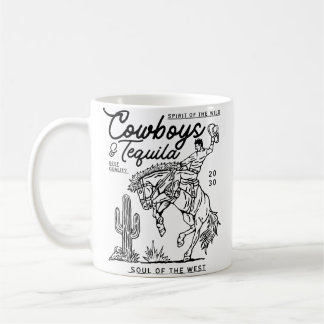 カウボーイとテキーラ テキサス 馬に乗る カントリー ロッド コーヒーマグカップ