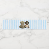 カウボーイとテディベアのウォーターボトルラベル ペットボトルラベル (シングルラベル)