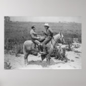 カウボーイとビジネス遊マンの市松模様にバの ポスター (正面)