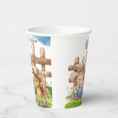 カウボーイとポニーホースボーイベビーシャワー 紙コップ (左)