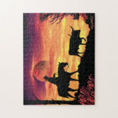 カウボーイとロングステア ジグソーパズル (縦)