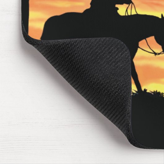 カウボーイとロングステア マウスパッド (コーナー)