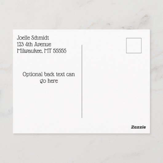 カウボーイと女性のカーボーイのクリスマス ポストカード (裏面)