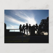 カウボーイと女性のカーボーイの若者を囲む ポストカード (正面)