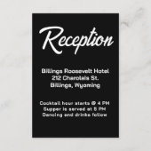 カウボーイと女性のカーボーイアットサンダウン エンクロージャーカード (裏面)