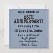 カウボーイと女性のカーボーイ素晴らしチーム記念日 招待状 (裏面)