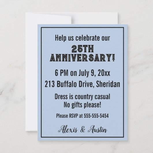 カウボーイと女性のカーボーイ素晴らしチーム記念日 招待状 (裏面)