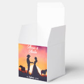 カウボーイと女性のカーボーイ結婚のシルエット フェイバーボックス (オープン)