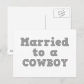 カウボーイと結婚 ポストカード (正面/裏面)