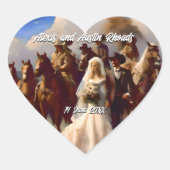 カウボーイと花嫁のアウトドア結婚ズ ハートシール (正面)