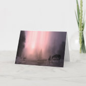 カウボーイと馬のカスタマイズ可能なクリスマスカード シーズンカード (正面)