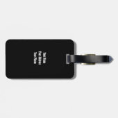 カウボーイと馬のギャロピング ラゲッジタグ (裏面横)