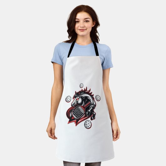 カウボーイに乗って馬を救う エプロン (着用した状態)