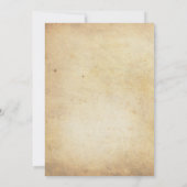 カウボーイのかぼちゃ ハロウィンの誕生日パーティー 怖い夜にしよう  招待状 (裏面)