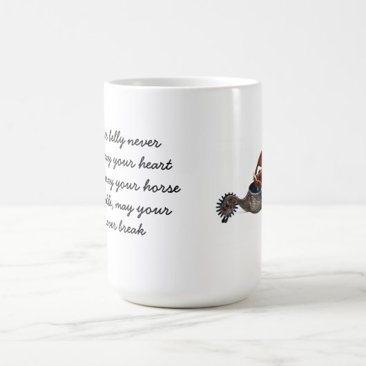 カウボーイのことわざのコーヒー・マグ コーヒーマグカップ (中央)