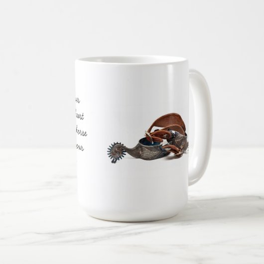 カウボーイのことわざのコーヒー・マグ コーヒーマグカップ (正面右)
