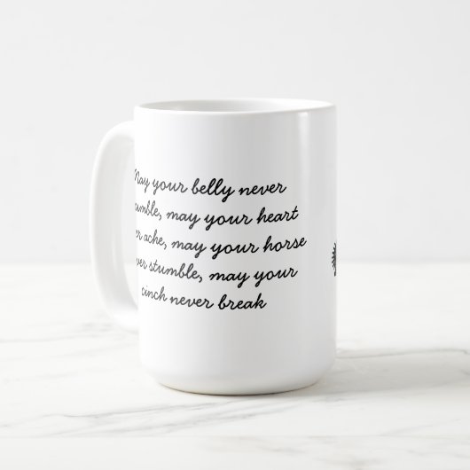 カウボーイのことわざのコーヒー・マグ コーヒーマグカップ (正面左)