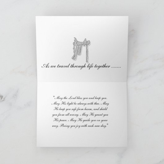 カウボーイのためのバレンタインカード シーズンカード (内部)