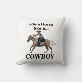 カウボーイのように馬に乗る クッション